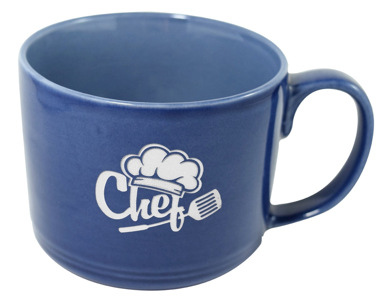 Nina 12oz navy mug in a Ripple gift box - Etched