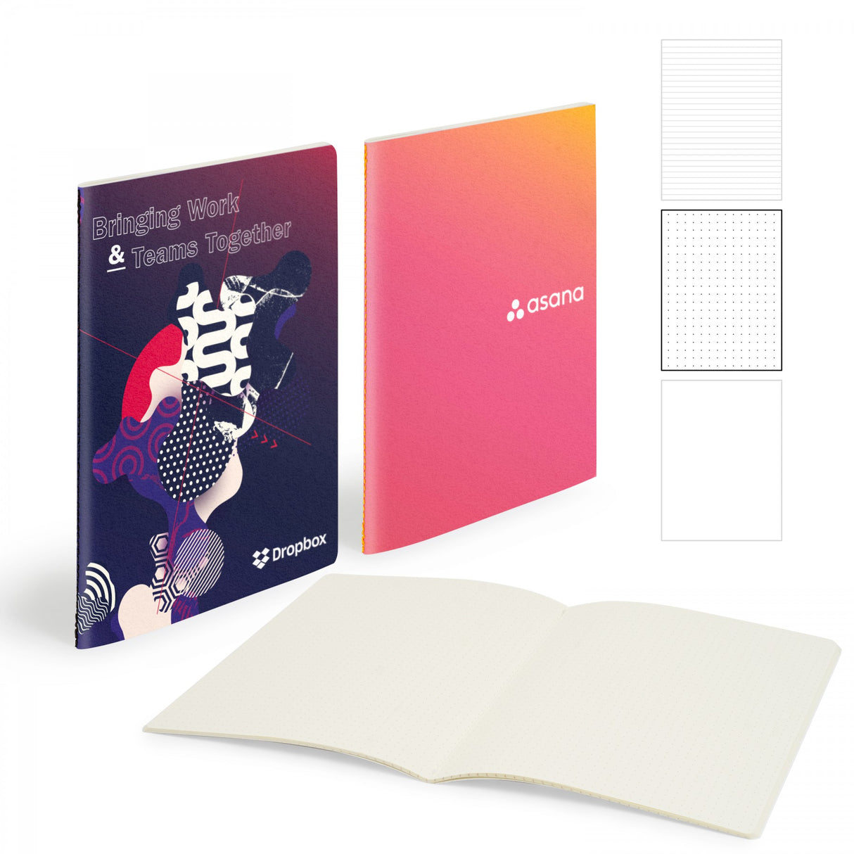 Medio Centre Sewn Notebook 5" X 7" With 56 Pages