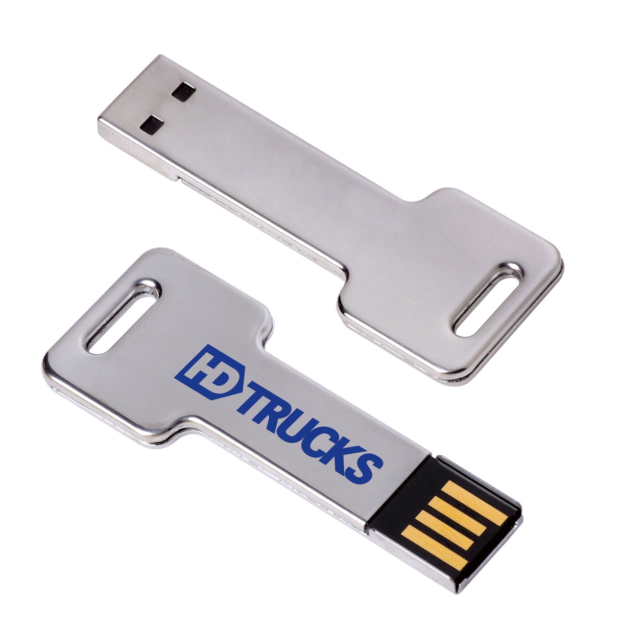 1 GB Silver Key USB 2.0 Flash Drive