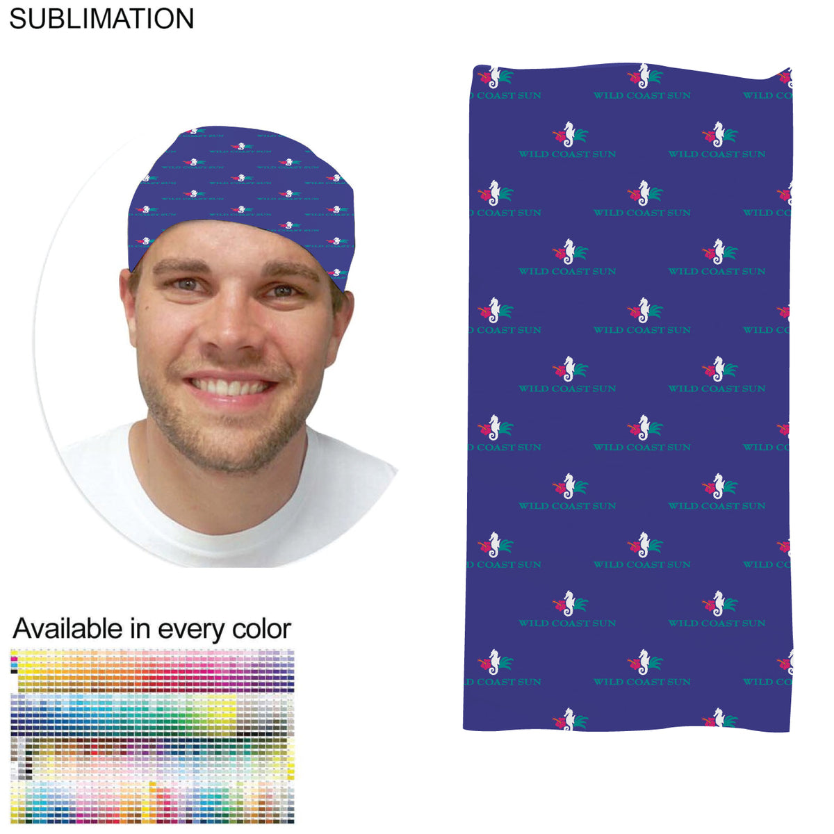 Sublimated Multifunction Tubular Headwear (Fandanna Bandanna)