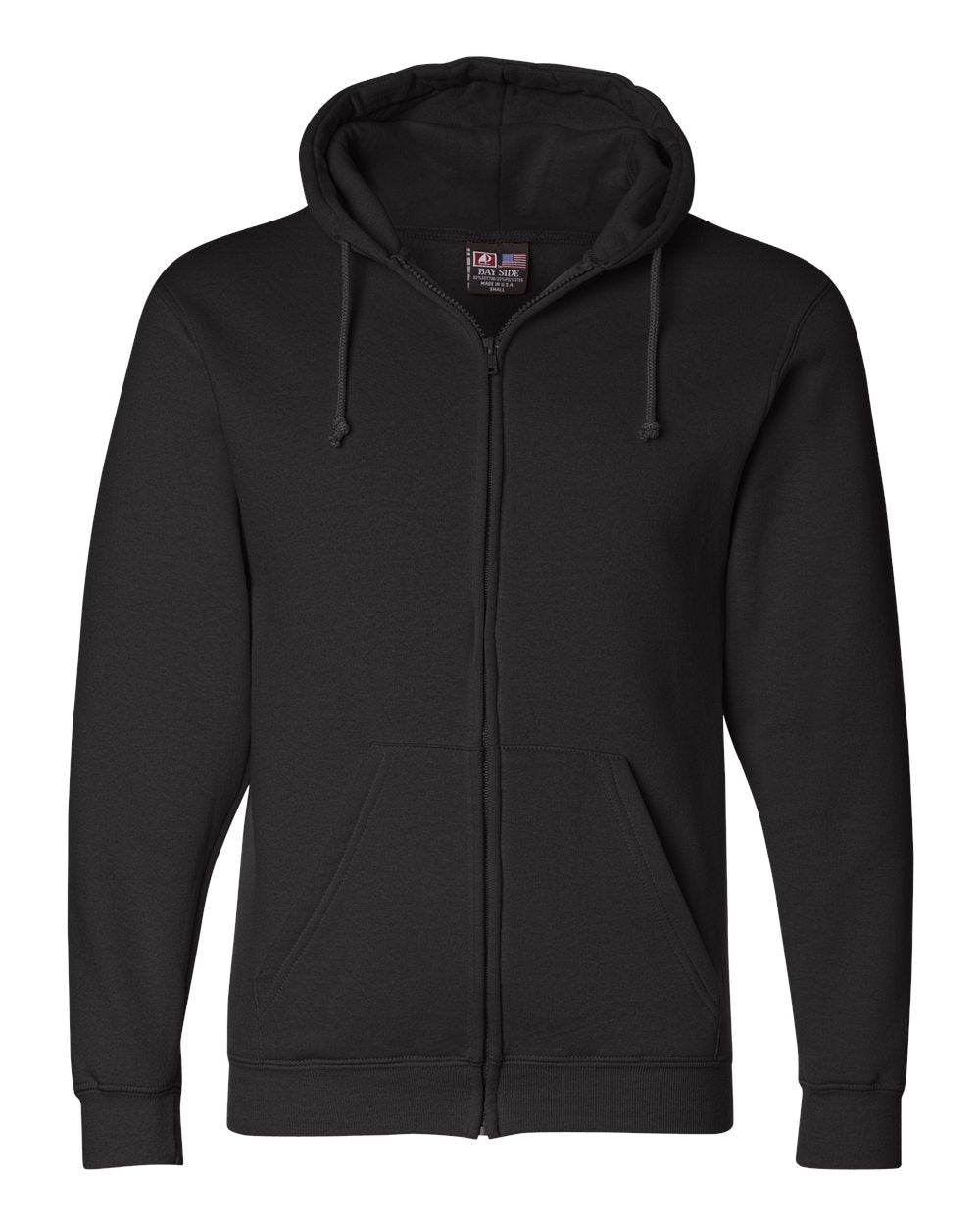 Bayside USA-Made Full Zip Hooded Sweatshirt