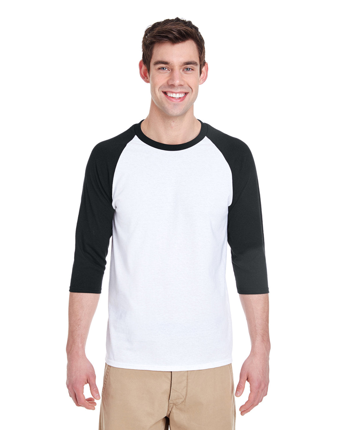 Gildan Adult Heavy Cotton? 3/4-Raglan Sleeve T-Shirt
