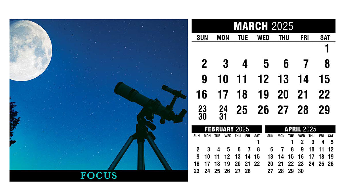 Motivation Desk Tent Calendar