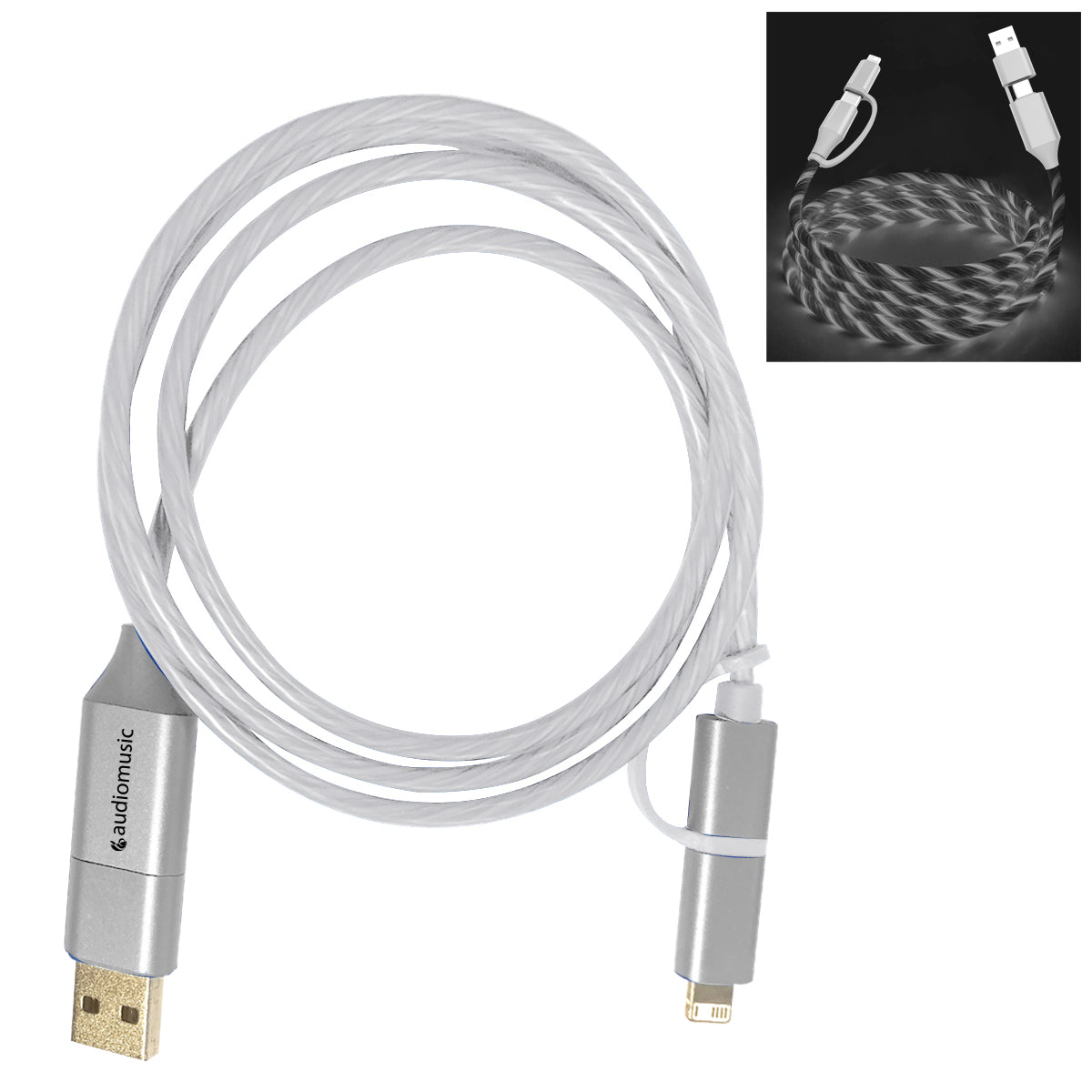 3 Ft. Glow With The Flow Charging Cable