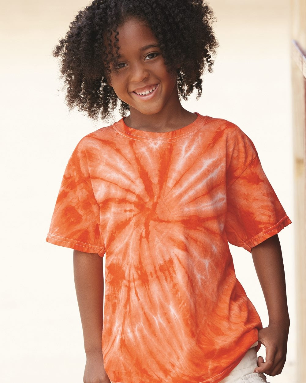 Dyenomite Youth Cyclone Vat-Dyed Pinwheel Short Sleeve T-Shirt