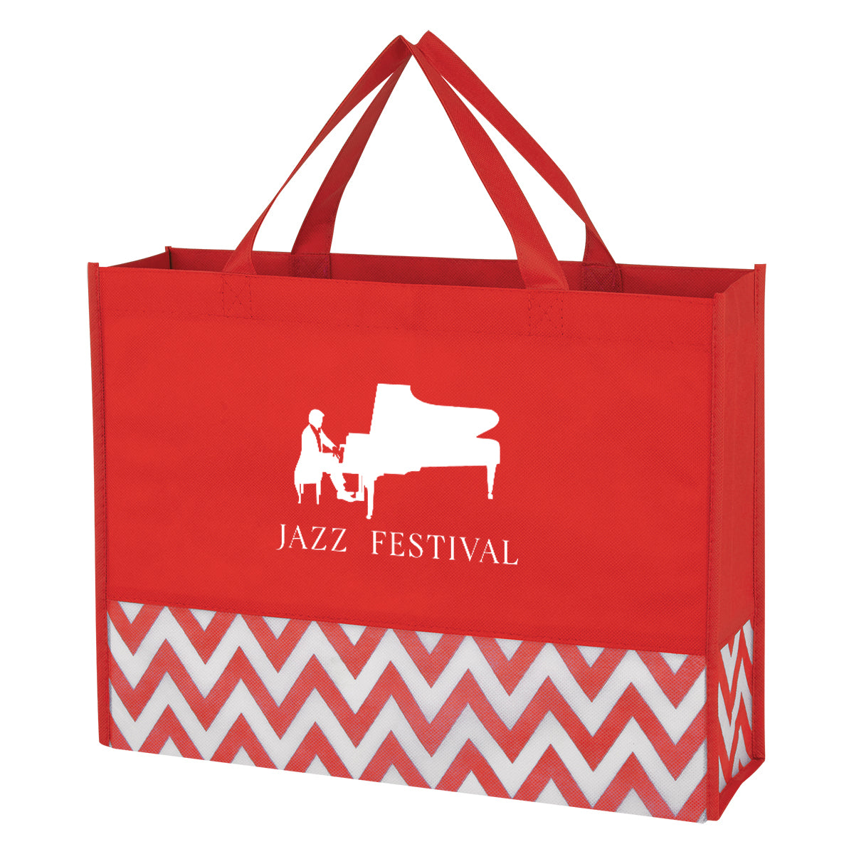 Zigzag Non-woven Tote Bag