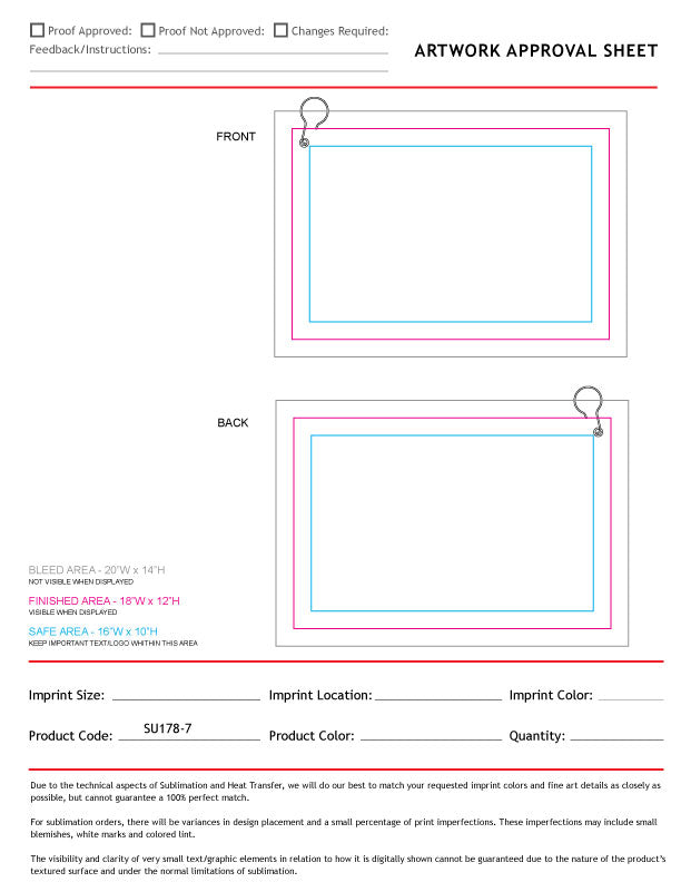 Colored Microfiber Dri-Lite Terry Golf Towel, 12x18, Nofold Grommet & Hook, Sublimated 2 sides