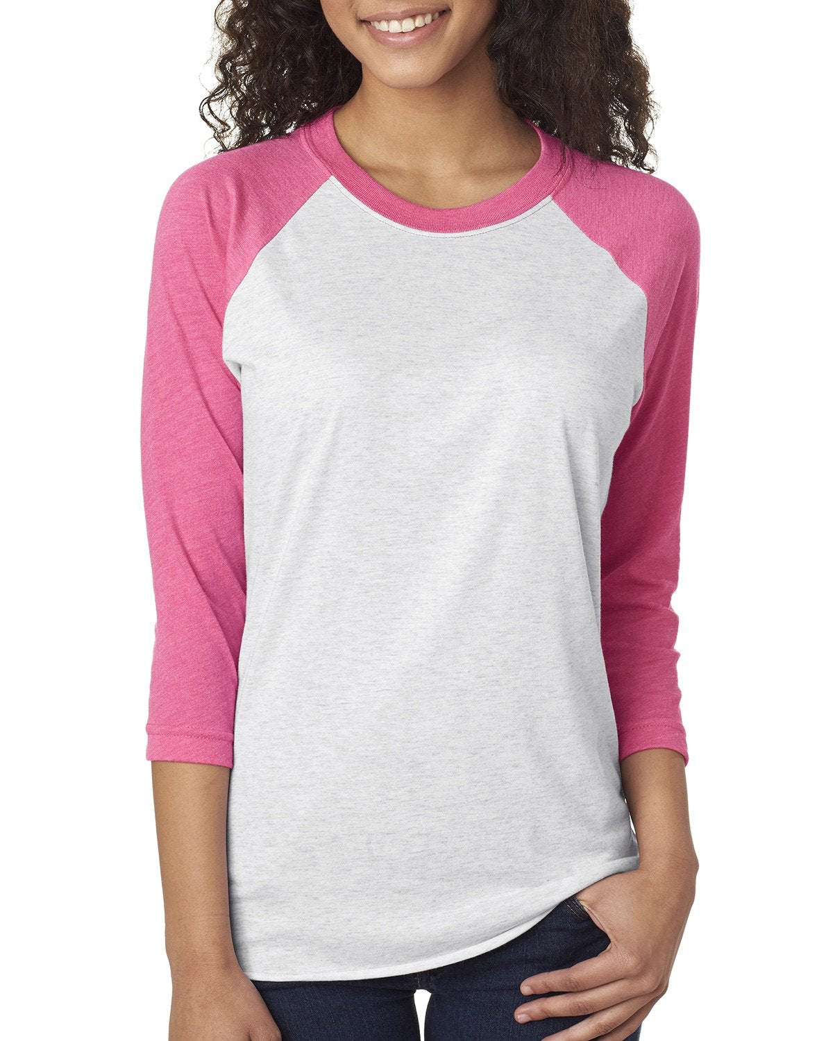 NEXT LEVEL APPAREL Unisex Triblend 3/4-Sleeve Raglan