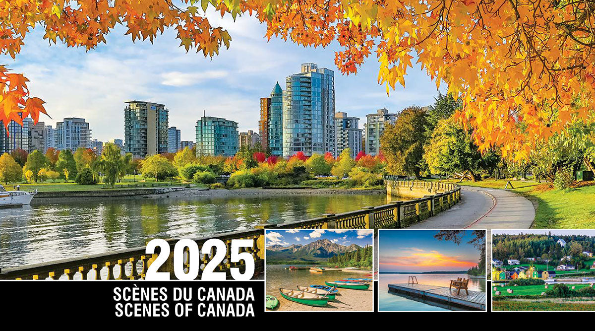 Scenes of Canada (English/French) Desk Tent Calendar