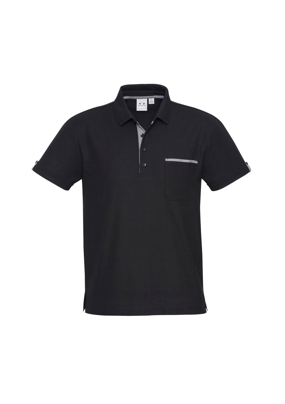 Edge Contrast Check Men's Polo Shirt