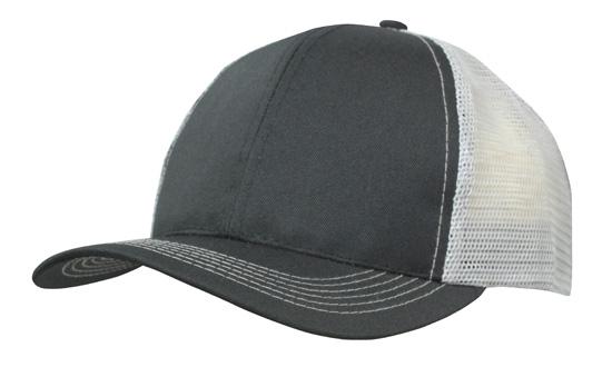 000964 Breathable Poly Twill Cap w/Mesh Back