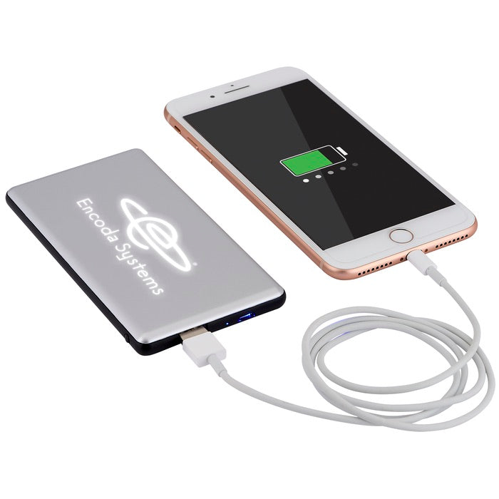 4000 mAh UL Certified Glow Power Bank