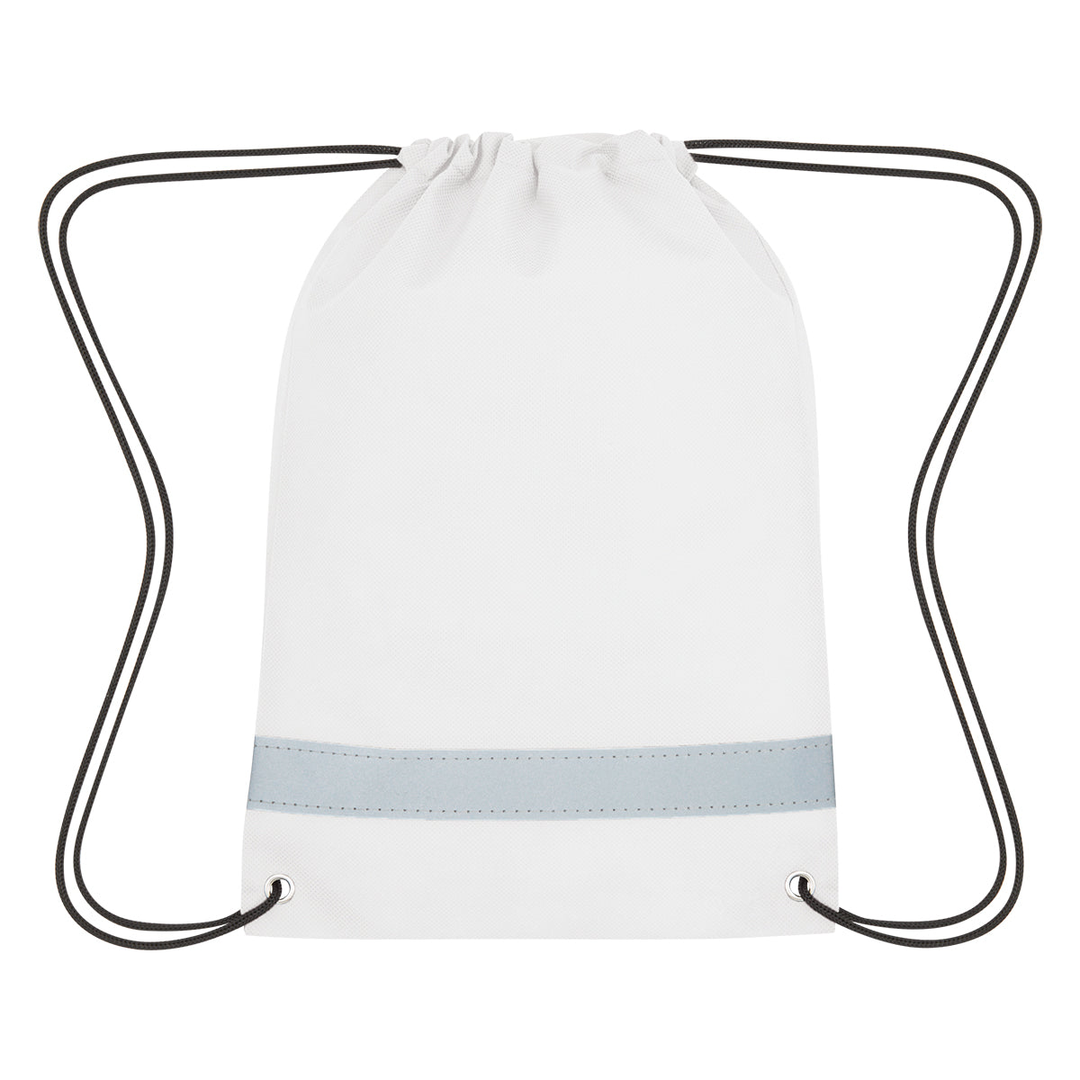 Lil' Bit Reflective Non-woven Drawstring Bag