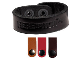 Leather Bracelet black 0.75"