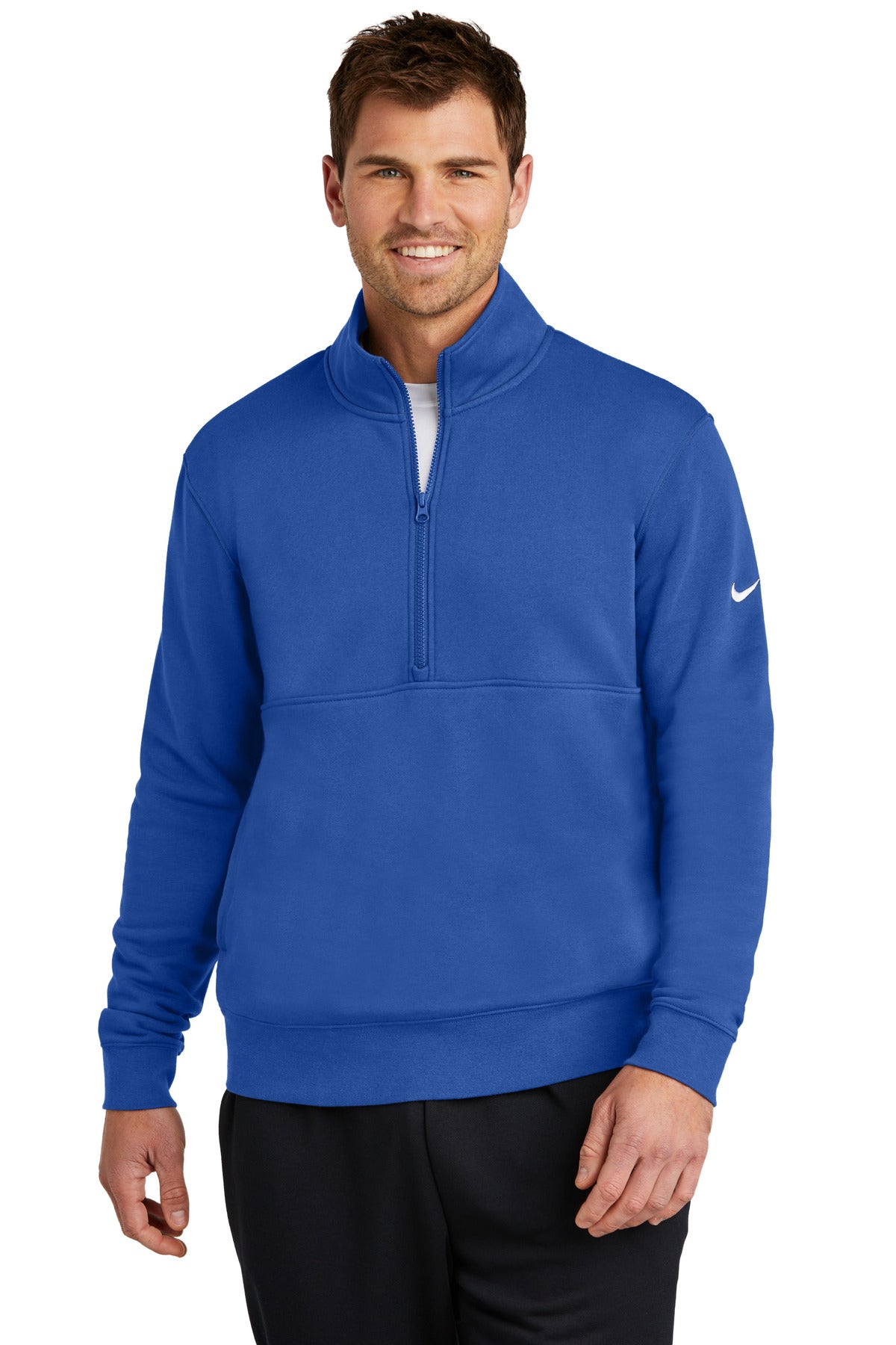 Nike Club Fleece Sleeve Swoosh ¬Ω-Zip Shirt