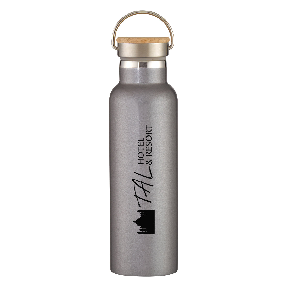 21 Oz. Liberty Stainless Steel Bottle With Wood Lid