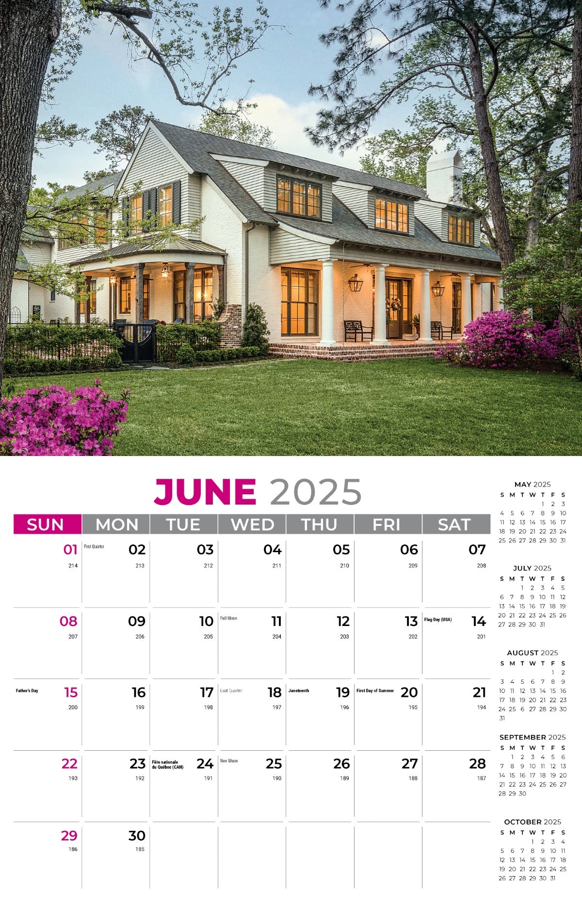 Galleria Wall Calendar 2025 Homes