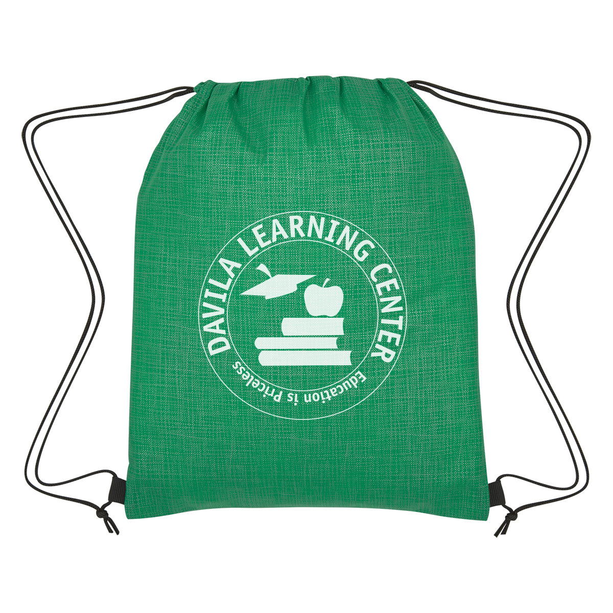Crosshatch Non-woven Drawstring Bag