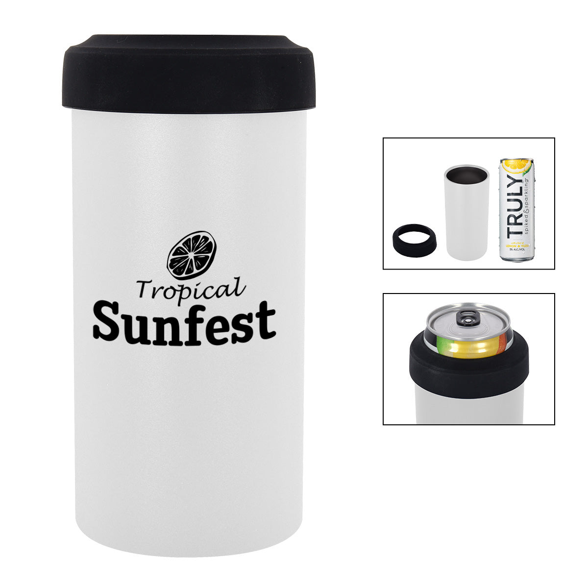 12 Oz. Slim Stainless Steel Insulated Can Holder