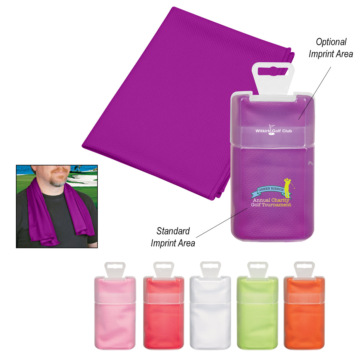 Cooling Towel In Plastic Case