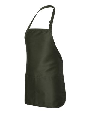 000509 Q-Tees Full-Length Apron w/Pouch Pocket