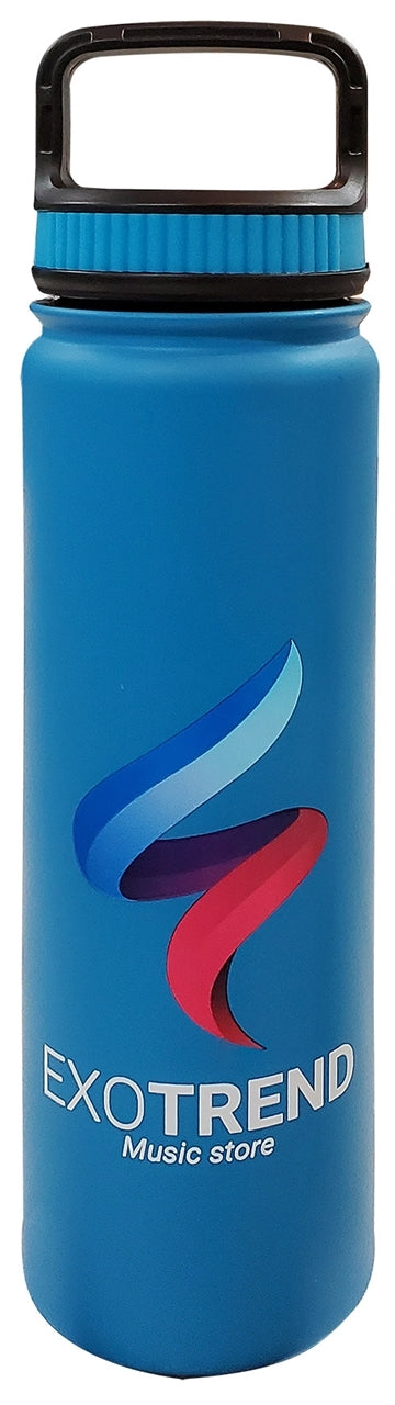 Monterry 700ml Vacuum insulated stainless steel bottle, blue - Digital Print