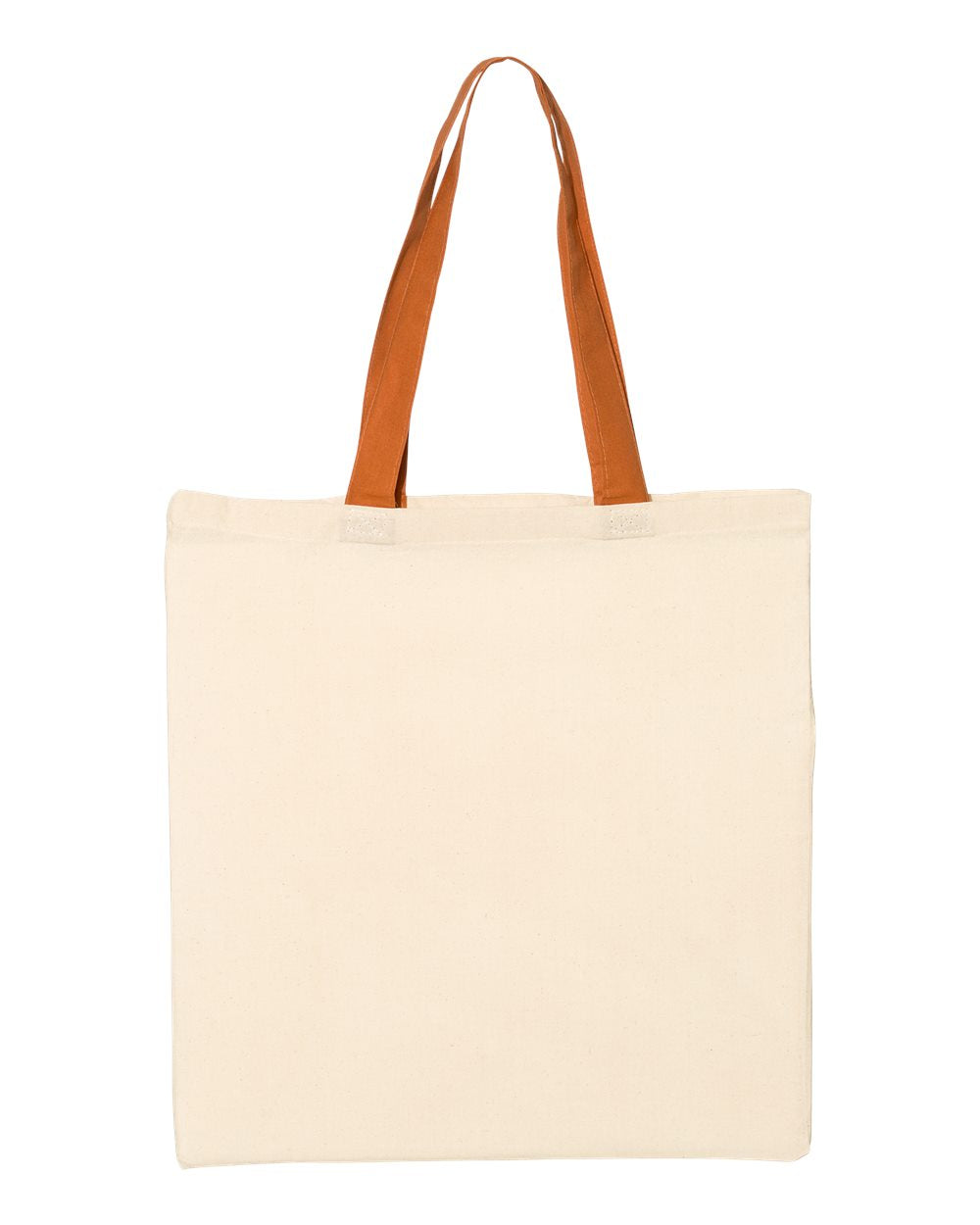 Q-Tees™ Economical Tote w/Contrast-Color Handles