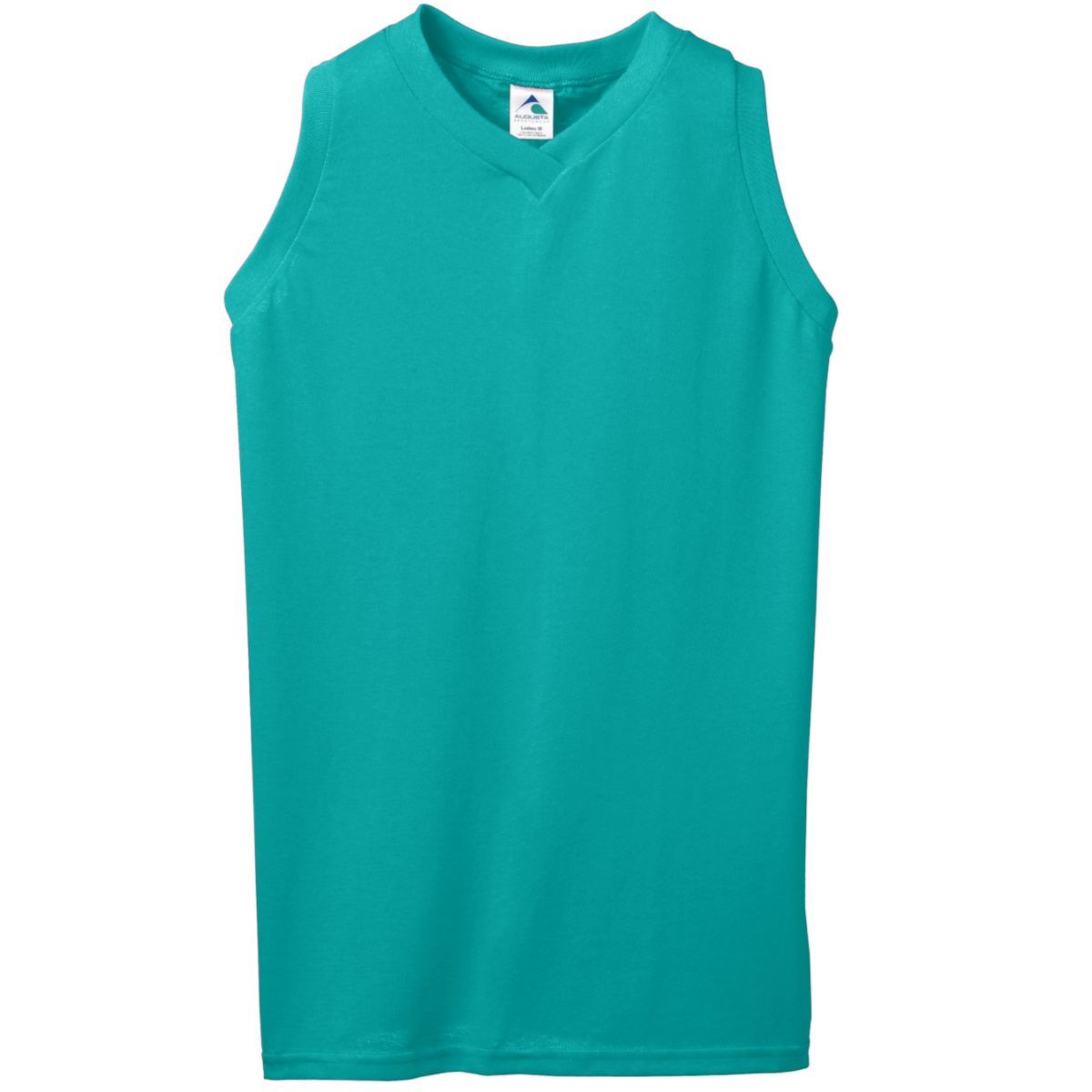 Girls' Sleeveless V-Neck Poly/Cotton Jersey