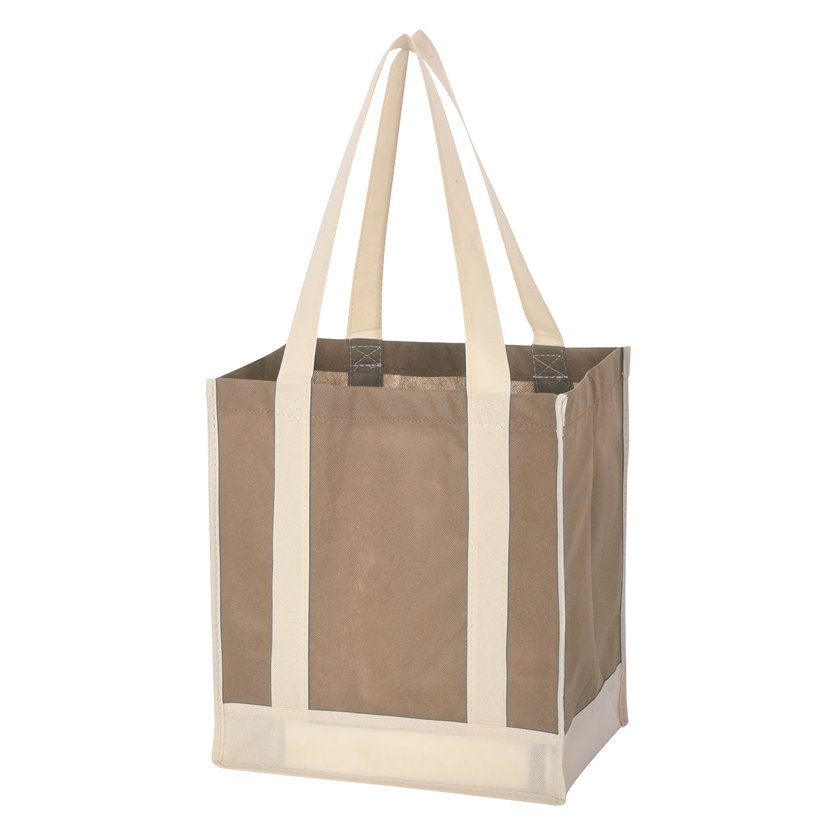 000440 Non-woven Two-tone Shopper Tote Bag