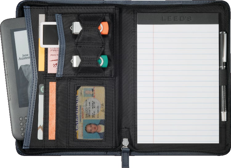 Pedova™ Jr. Zippered Padfolio w FSC® Mix Paper