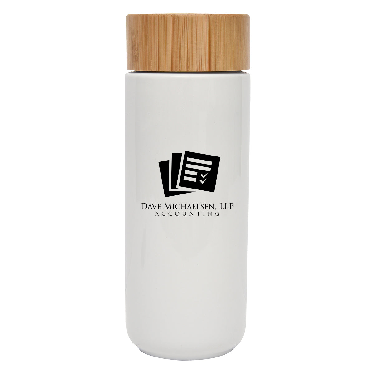 10 Oz. Lexington Stoneware Tumbler With Bamboo Lid