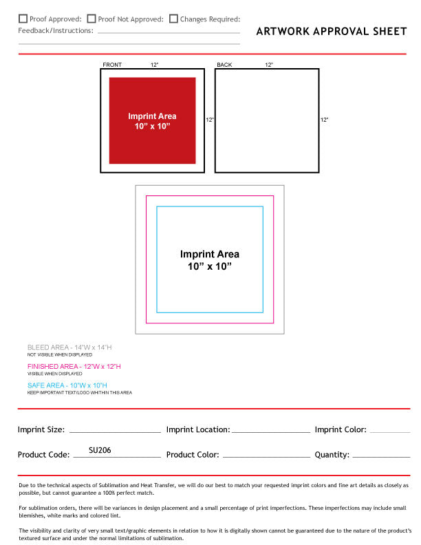 White Microfiber Dri-Lite Terry Fan, Cheering, Skate Towel, 12x12, Sublimated Full color Logos