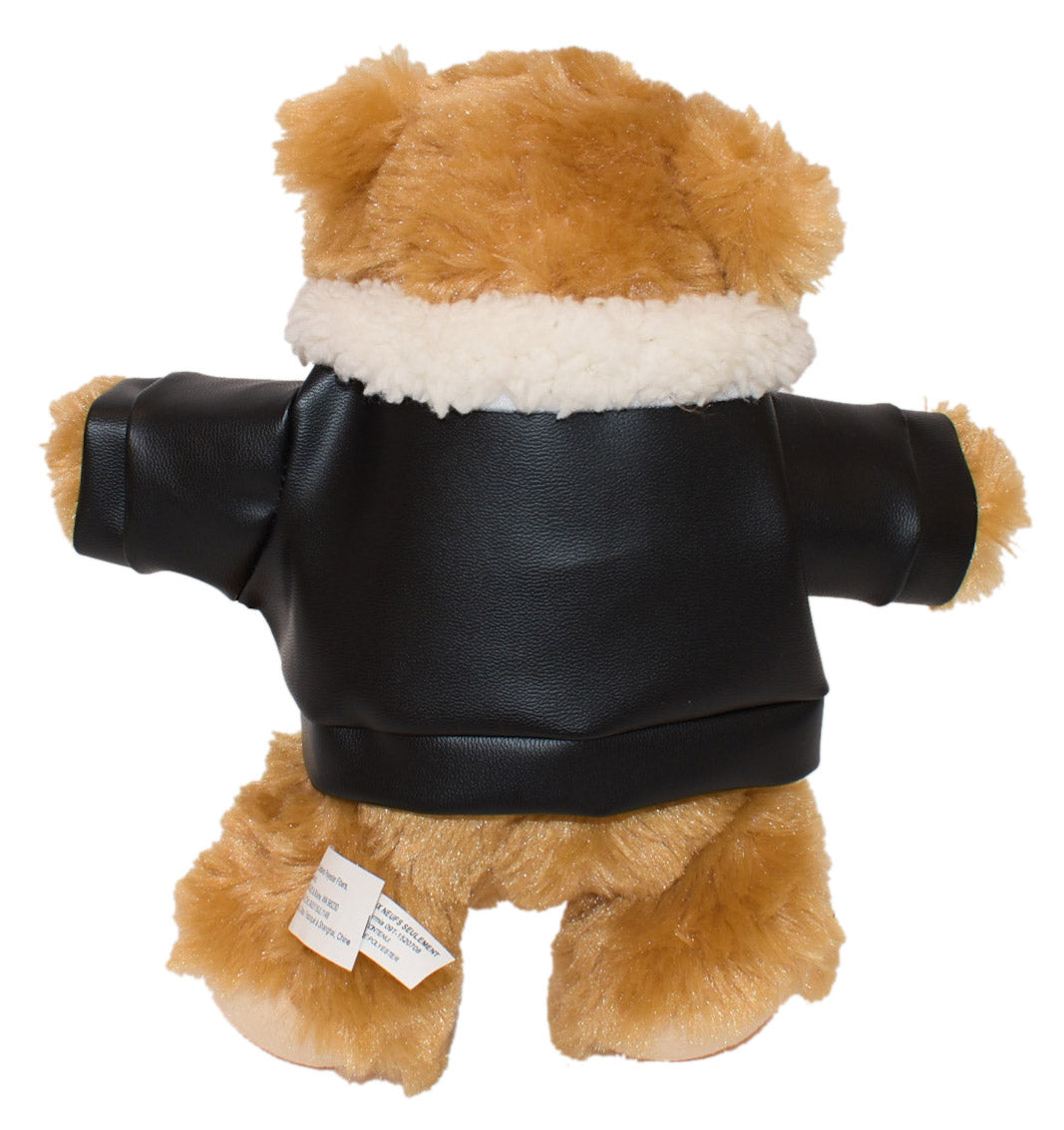 8.5" Standing Bailee Bear w/Embroidered Pilot Jacket