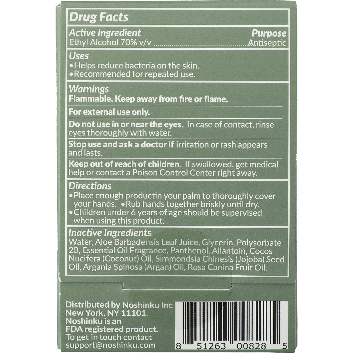 Noshinku Refillable Pocket Hand Sanitizer 0.6oz