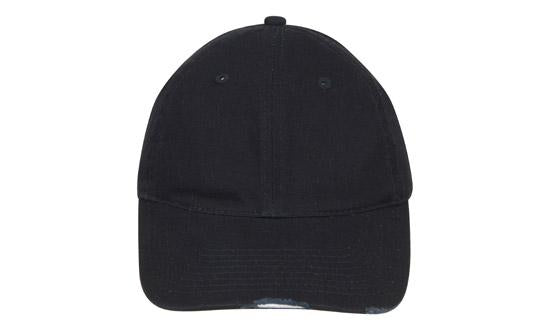 Washed Chino Twill Cap w/Distressed Peak