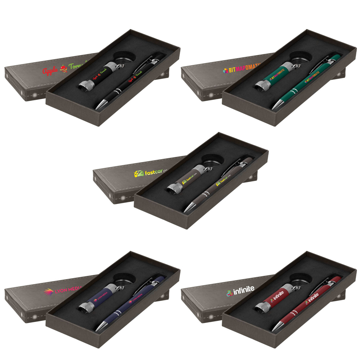 Ellipse & Chroma Softy Gift Set - ColorJet on Pen, Flashlight & Box