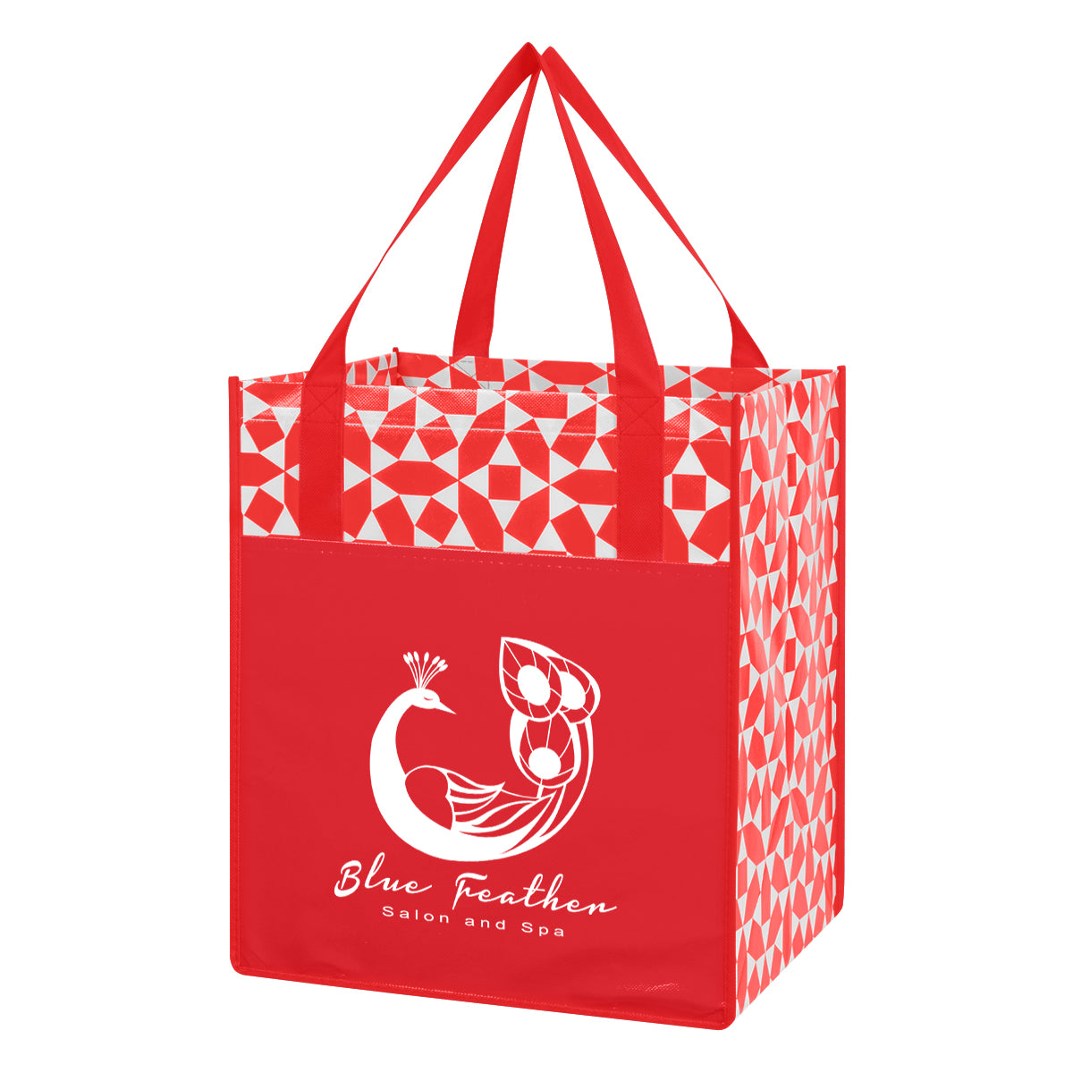 Non-woven Geometric Shopping Tote Bag
