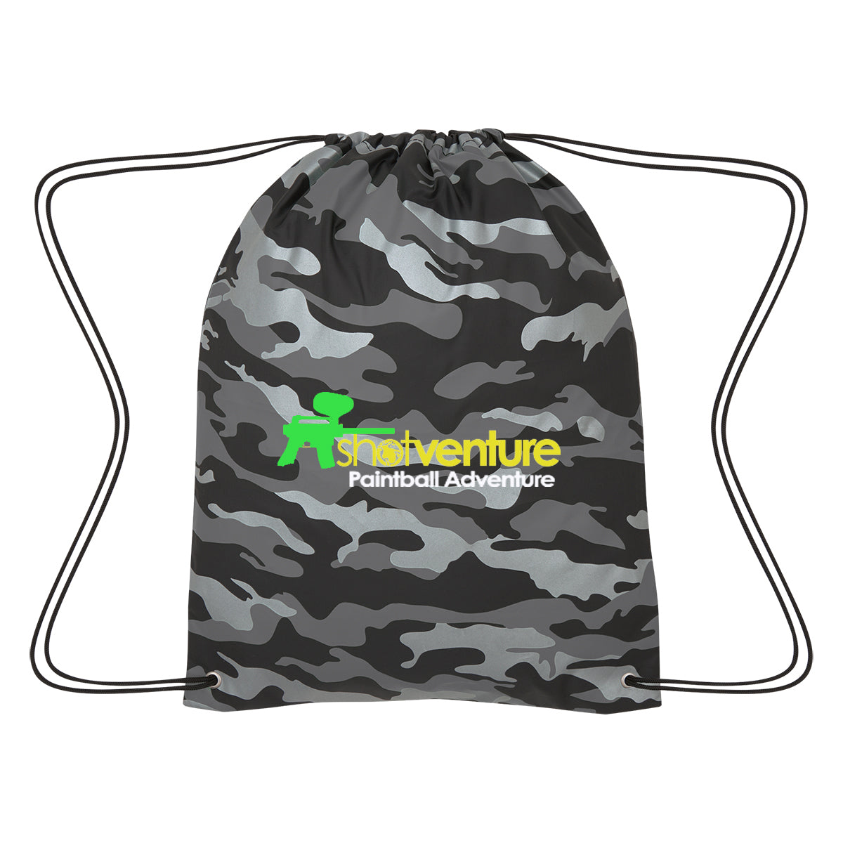 Reflective Camo Drawstring Sports Pack