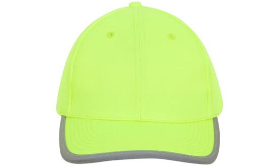 Luminescent Safety Cap w/Reflective Trim
