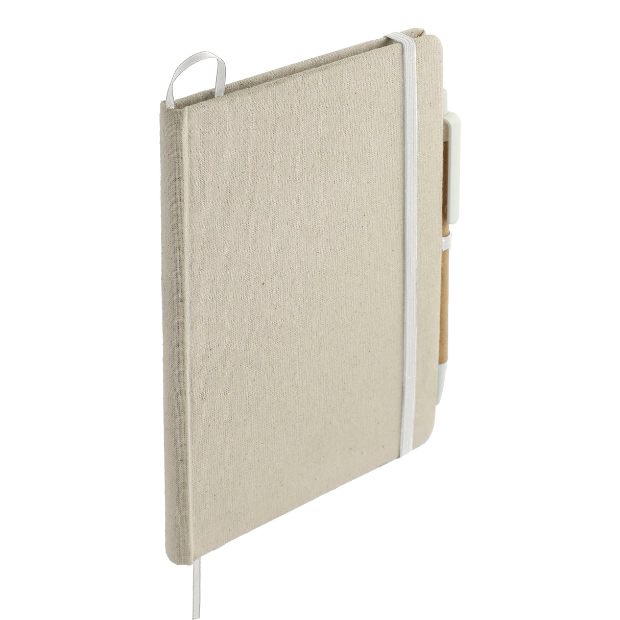 5" x 7" Organic Cotton Bound Notebook w/Pen