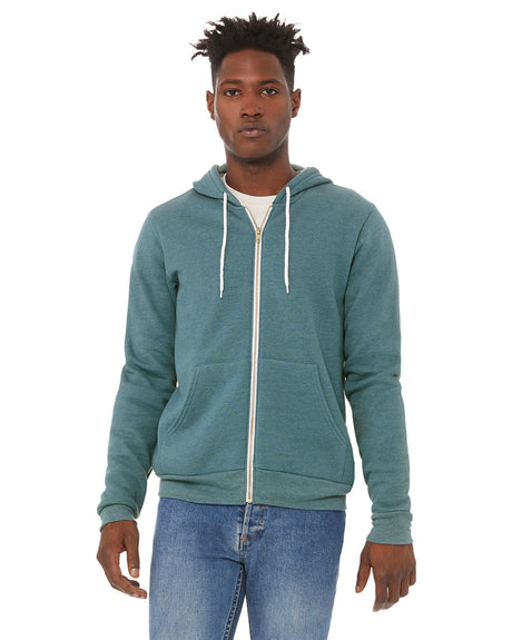 BELLA+CANVAS Unisex Sponge Fleece Full-Zip Hooded Sweatshirt
