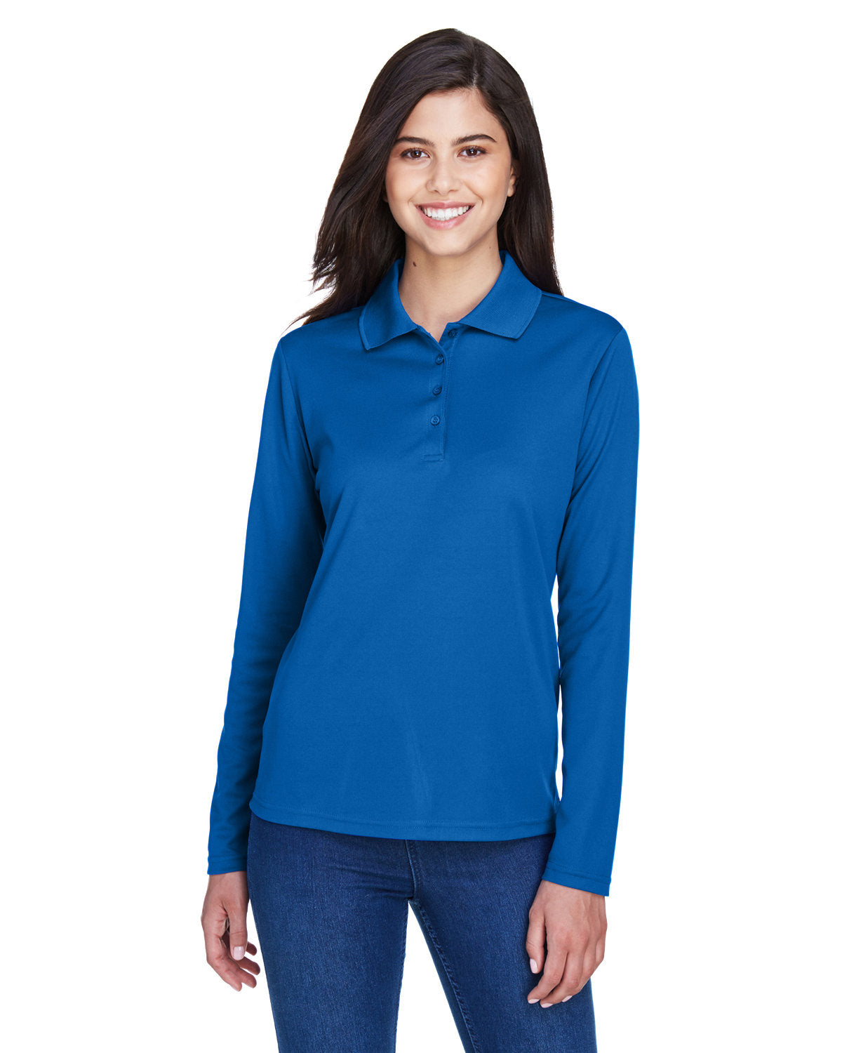 000156 CORE 365 Ladies' Pinnacle Performance Long-Sleeve Piqué Polo