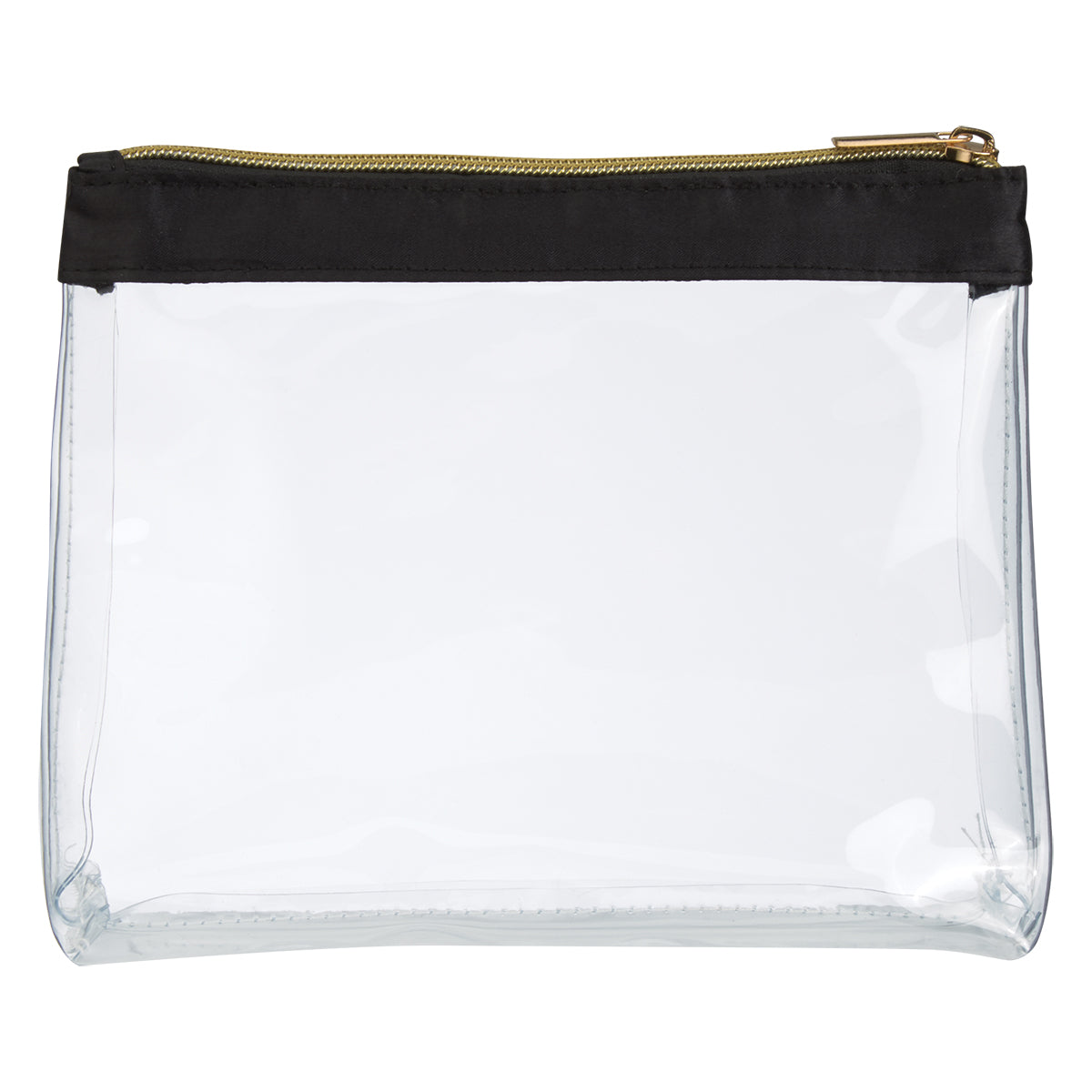Sadie Satin Clear Cosmetic Bag