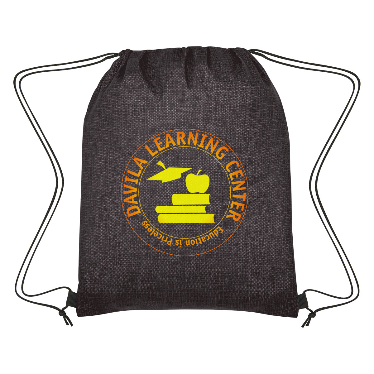 Crosshatch Non-woven Drawstring Bag