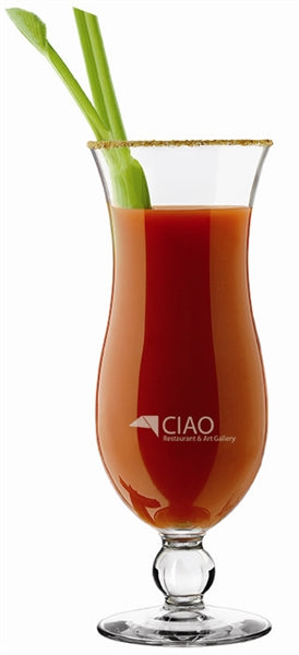 Hurricane 23oz clear glass