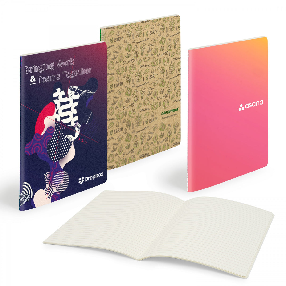 Medio Centre Sewn Notebook 5" X 7" With 56 Pages