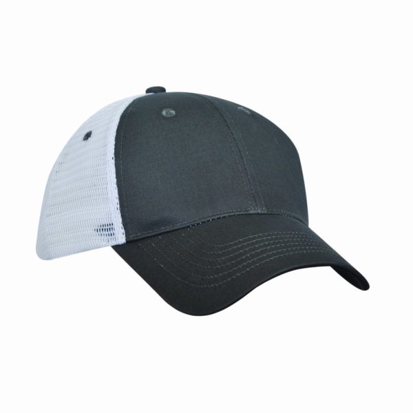 6 Panel Light Brushed Trucker Cap