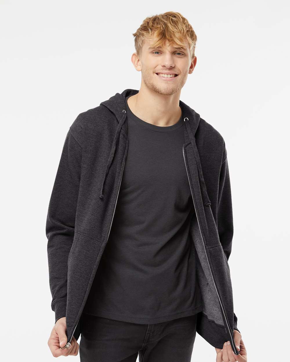 Independent Trading Co. Midweight Full-Zip Hooded Sweatshirt