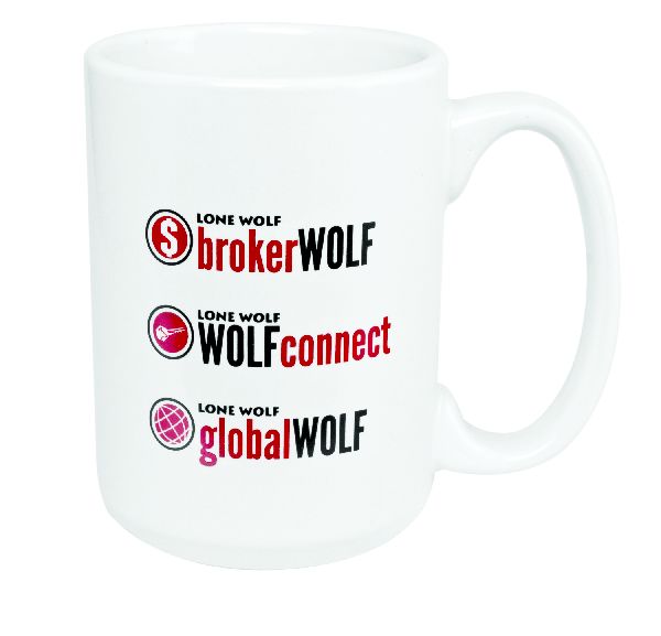 Jumbo 15oz white ceramic mug