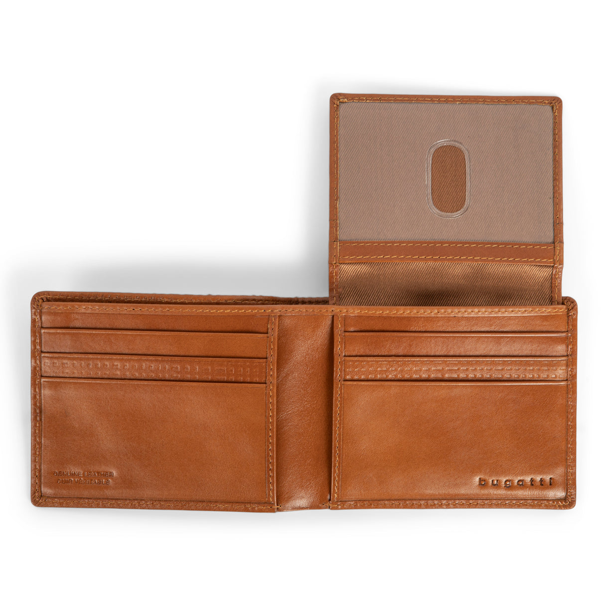 Bugatti Debossed Collection Flip Up Wallet-Leather